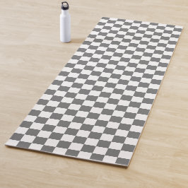 Classic Grey checkerboard Yoga Mat ヨガマット