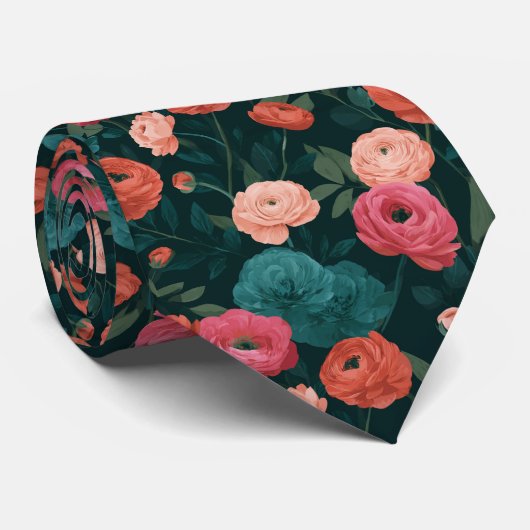 Classic Groomsman Gift Ranunculus ネクタイ (ロール)