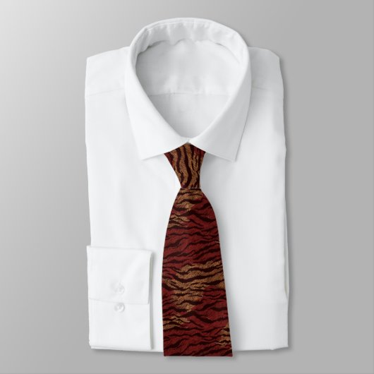 Classic Groomsmen Tiger Print ネクタイ (タイ)