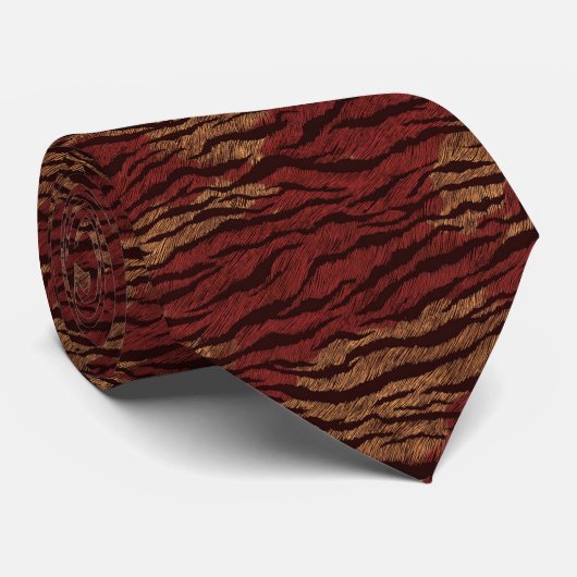 Classic Groomsmen Tiger Print ネクタイ (ロール)
