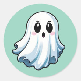 Classic Halloween Ghost Stickers ラウンドシール