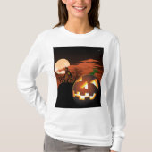 Classic Halloween Jack-O-Lantern Creepy House Tシャツ (正面)
