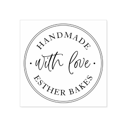 Classic Handmade With Love ラバースタンプ (インプリント)
