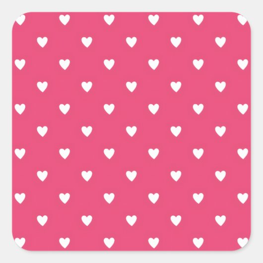 Classic Happy Valentine’s Day Gift for Couples スクエアシール (正面)