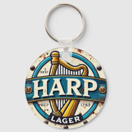 Classic Harp Lager Beer Logo Round キーホルダー
