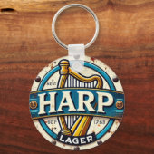 Classic Harp Lager Beer Logo Round キーホルダー (裏面)