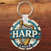 Classic Harp Lager Beer Logo Round キーホルダー (正面)