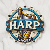 Classic Harp Lager Beer Logo Round フェイバータグ (裏面)