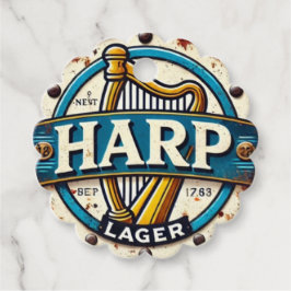 Classic Harp Lager Beer Logo Round フェイバータグ