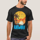 Classic Hawaiian Palm Beach Hawaii Cool 70's 80's Tシャツ (正面)