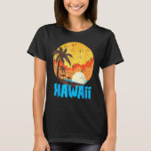 Classic Hawaiian Palm Beach Hawaii Cool 70's 80's Tシャツ (正面)