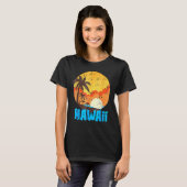 Classic Hawaiian Palm Beach Hawaii Cool 70's 80's Tシャツ (正面フル)