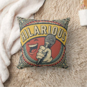 Classic Hilarious Mic Throw Pillow クッション (ブランケット)