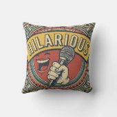 Classic Hilarious Mic Throw Pillow クッション (裏面)