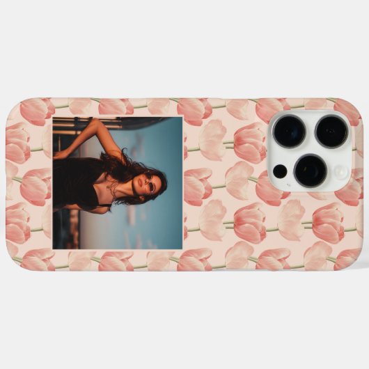 Classic Holiday Gift Tulip Flower Photo Case-Mate iPhoneケース (裏面 (横))
