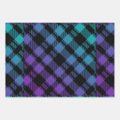 Classic Holiday Green Checkered Pattern  ラッピングペーパーシート (正面3)