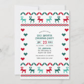 Classic Holiday Knit Ugly Sweater Christmas Party 招待状 (正面)