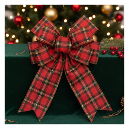 Classic Holiday Plaid サテンリボン