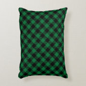Classic Holiday Plaid – Cozy Christmas Pillow  アクセントクッション (正面(垂直))