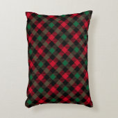 Classic Holiday Plaid – Cozy Christmas Pillow  アクセントクッション (正面(垂直))