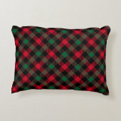 Classic Holiday Plaid – Cozy Christmas Pillow  アクセントクッション (裏面)