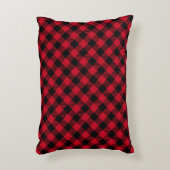 Classic Holiday Plaid – Cozy Christmas Pillow  アクセントクッション (正面(垂直))