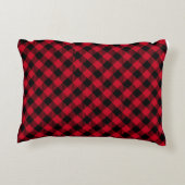 Classic Holiday Plaid – Cozy Christmas Pillow  アクセントクッション (裏面)