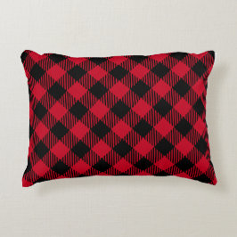 Classic Holiday Plaid – Cozy Christmas Pillow  アクセントクッション