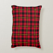 Classic Holiday Plaid – Cozy Christmas Pillow アクセントクッション (裏面(縦))