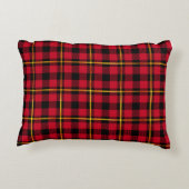Classic Holiday Plaid – Cozy Christmas Pillow アクセントクッション (裏面)