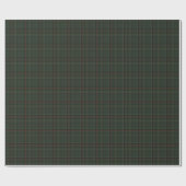 Classic holiday plaid hunter green Christmas ラッピングペーパー (フラット)