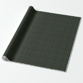 Classic holiday plaid hunter green Christmas ラッピングペーパー (アンロールド)