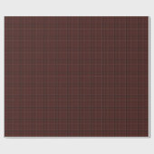 Classic holiday plaid stylish maroon Christmas ラッピングペーパー (フラット)