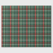 Classic Holiday Red and Green Plaid Christmas ラッピングペーパー (フラット)