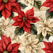 Classic Holiday Tablecloth Rustic Floral Design テーブルクロス