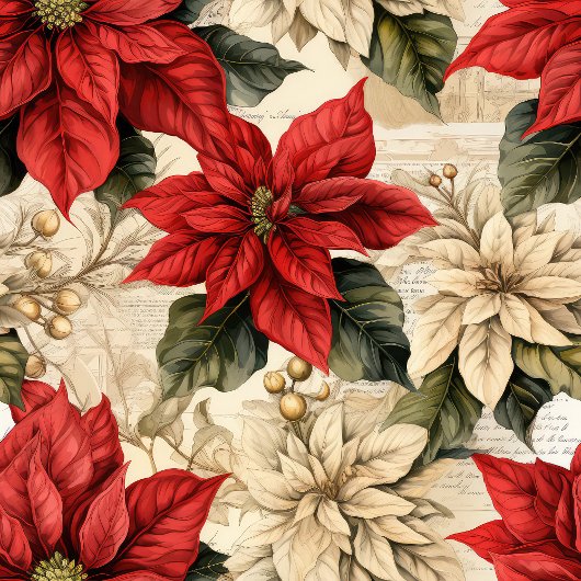 Classic Holiday Tablecloth Rustic Floral Design テーブルクロス