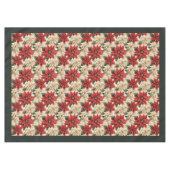 Classic Holiday Tablecloth Rustic Floral Design テーブルクロス (正面(横))