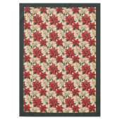 Classic Holiday Tablecloth Rustic Floral Design テーブルクロス (正面)