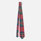 Classic Holiday Tartan Plaid Festive Christmas ネクタイ (裏面)