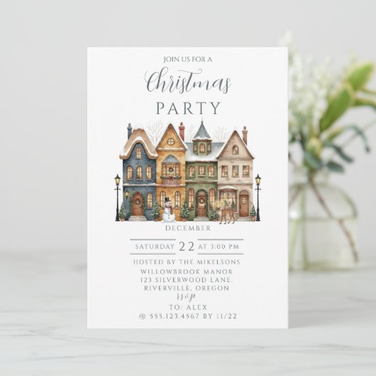 Classic Holiday Town Christmas 招待状 (スタンド正面)