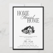 Classic Home Sweet Some Housewarming 招待状 (正面)