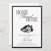 Classic Home Sweet Some Housewarming 招待状 (正面/裏面)