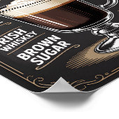  Classic Irish Coffee Recipe Vintage  ポスター (角)