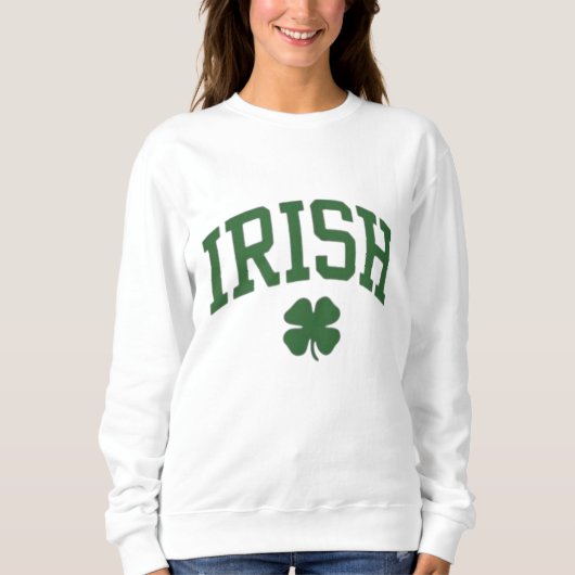 Classic Irish Pride Shamrock - St. Patrick's Day スウェットシャツ (正面)