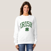 Classic Irish Pride Shamrock - St. Patrick's Day スウェットシャツ (正面フル)