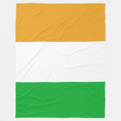 Classic Irish Tricolor Inspired  フリースブランケット (正面)