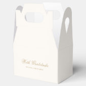 Classic Ivory and Gold Timeless Wedding フェイバーボックス (オープン)