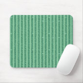 Classic Jade Green Glitter Style Vertical Stripes マウスパッド (マウス)
