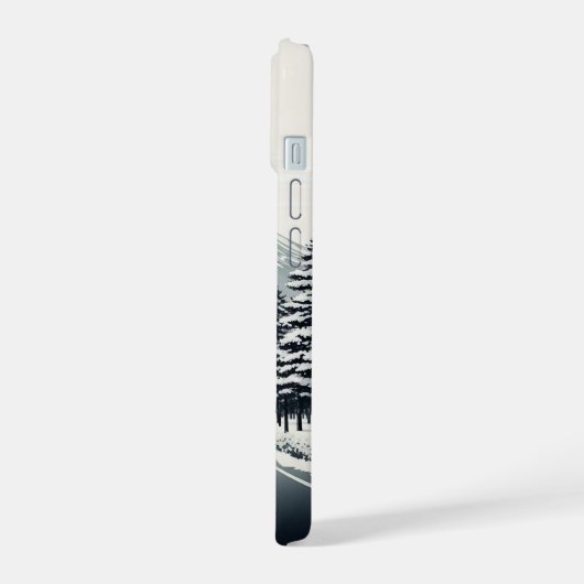 Classic Japanese Rising Sun Art Painting White JDM iPhone 15ケース (左側面)