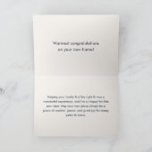 Classic Key Closing Day Gray Real Estate Agent カード (内部)